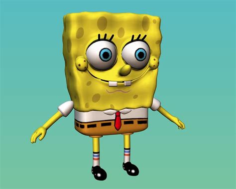 3D model Sponge Bob VR / AR / low-poly | CGTrader