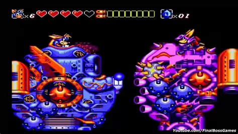 Sparkster - All Bosses (Sega Genesis Mega/Drive) - YouTube