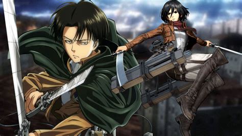 Shingeki No Kyojin Mikasa And Levi