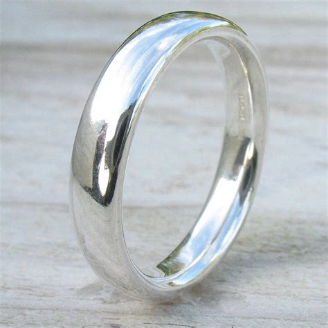 Handmade Comfort Fit Silver Ring By Lilia Nash Jewellery | notonthehighstreet.com