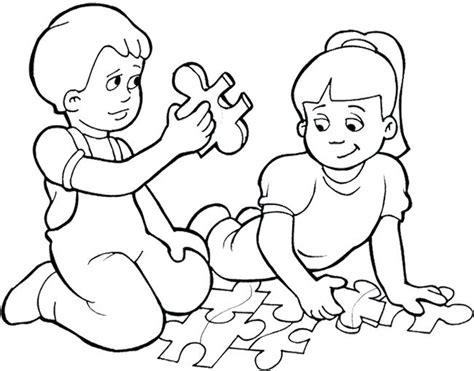 Kids Playing Outside Coloring Pages at GetColorings.com | Free printable colorings pages to ...