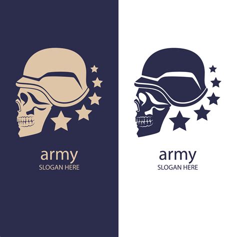 flat design army logo template 25768912 Vector Art at Vecteezy