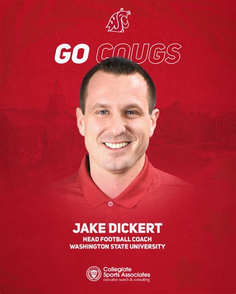 Jake Dickert to Lead WSU Football - Collegiate Sports Associates