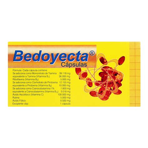 Bedoyecta con 30 Cap | Farmacia Soriana