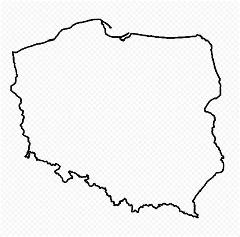 Poland Outline Map PNG | World map silhouette, Belgium map, Japan map