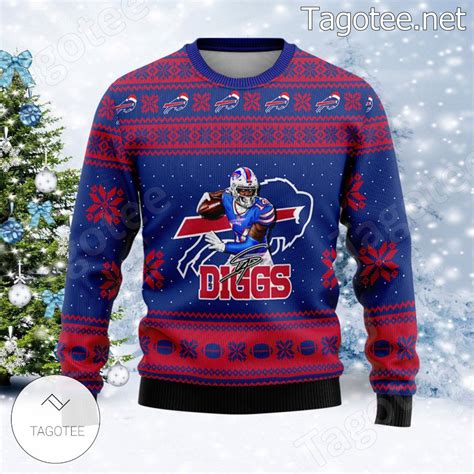 Stefon Diggs #14 Buffalo Bills Ugly Christmas Sweater - Tagotee