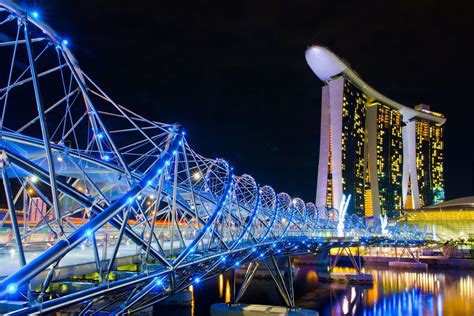 Double Helix Bridge : Jembatan Keren Sophisticated Banget! | Jalan ...