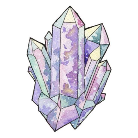 CrazyCrystalLadyCo on Etsy | Crystal drawing, Crystals art drawing, Art drawings