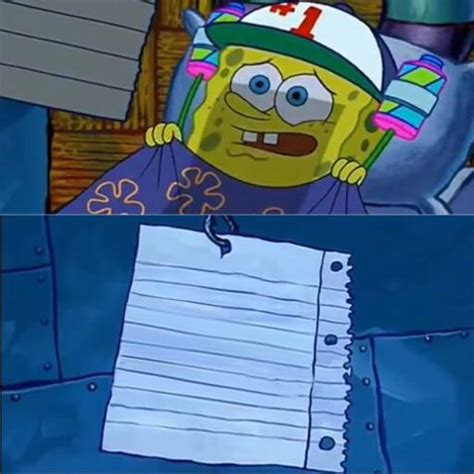 Spongebob Floating Meme Template