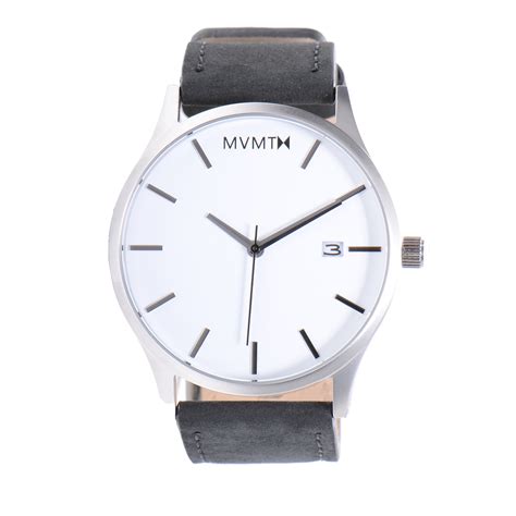 MVMT Watch // White Face + Black Leather - MVMT Watches - Touch of Modern