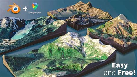 How to Create 3D Terrain with Google Maps and Blender! - YouTube
