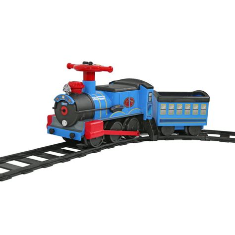 Rollplay Steam Train 6-Volt 1PMH Ride-On Vehicle Toy with 23 Feet of ...