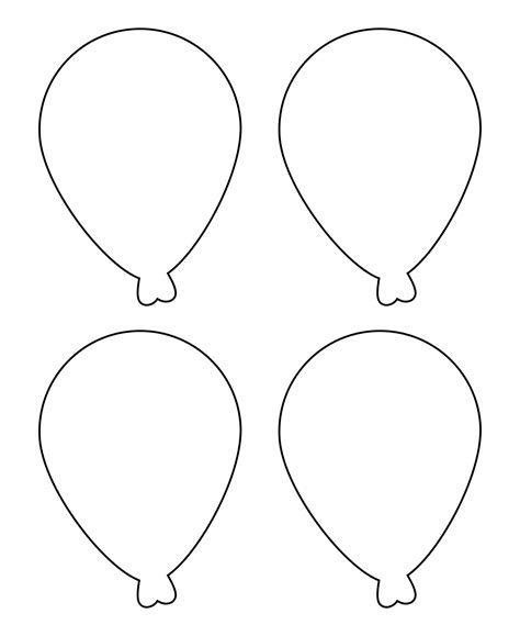 Free Printable Balloons Template