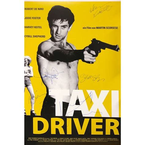 Taxi Driver Robert De Niro Poster Signed