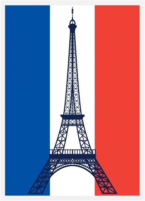 French Flag Eiffel Tower Free Stock Photo - Public Domain Pictures