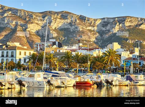 Alicante “Costa blanca” Denia Spain harbour Stock Photo - Alamy