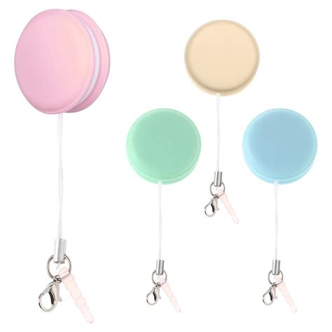 4 Pcs Phone Screen Cleaners Macaron Shaped Phone Cleaning Wipes Brushes Decorative Bag Pendants ...