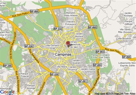 Campinas Map - Brazil