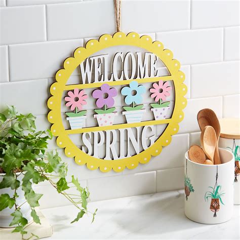 Welcome Spring Wood Sign | Projects | Michaels