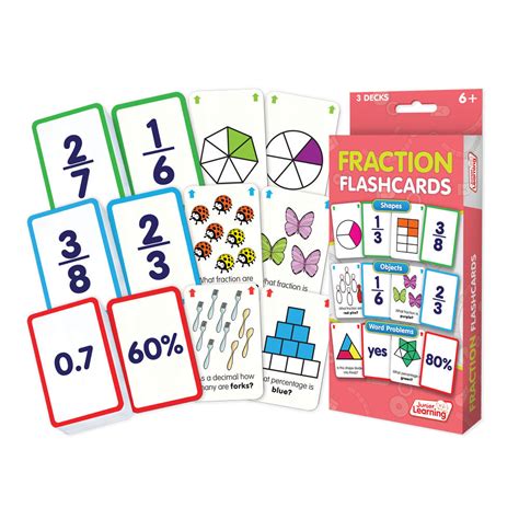 Fraction Flashcards - Math Manipulatives, Supplies & Resources | EAI ...