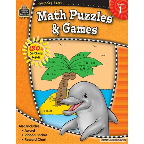 Math Puzzles & Games (1st Grade) | School Essentials