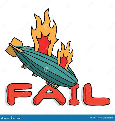 Big zeppelin fail stock vector. Illustration of painting - 31833497