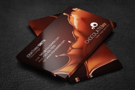 Chocolate Business Card | Business Card Templates ~ Creative Market