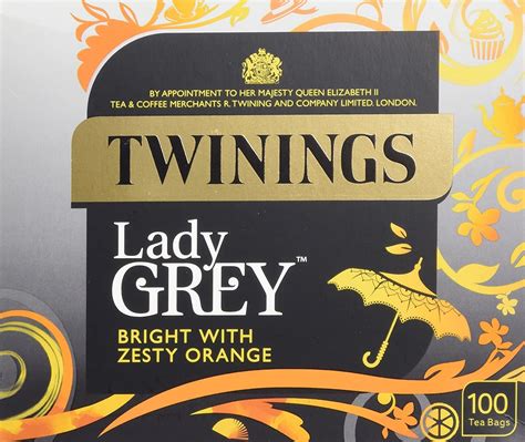 Twinings Lady Grey Tea 4 boxes, 100 Non Envelope tea bags per box - The ...