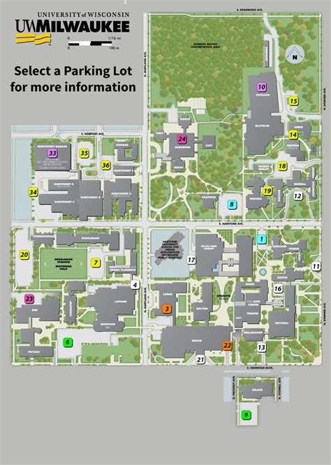 University Of Wisconsin Milwaukee Map | Milwaukee map, Campus map, University of wisconsin