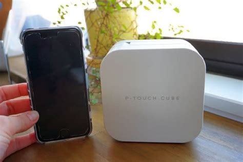 Label writer "Ptouch Cube" made with a smartphone--An excellent item that allows you to organize ...