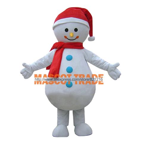 cosplay costumes Christmas Xmas White Snow Man Adult Size Mascot Costume Winter Snow Man Cartoon ...