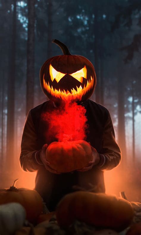 1280x2120 Halloween Glowing Mask Boy 4k iPhone 6+ ,HD 4k Wallpapers ...