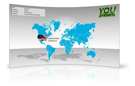 World Map Template for PowerPoint | YOUpresent