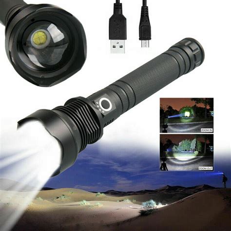 90000 lumens Powerful Led Flashlight, XHP70.2 Most Powerful Led ...