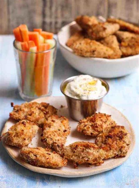 Crispy Baked Chicken Nuggets easy healthy kid friendly recipe