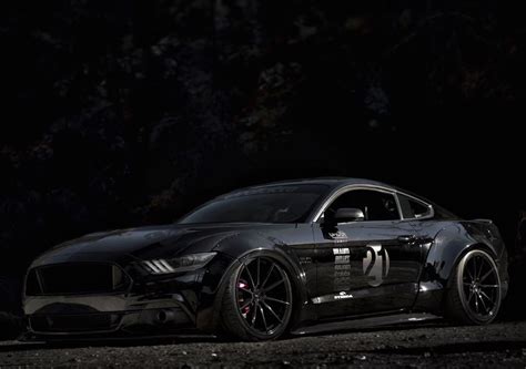 Black Ford Mustang S550 GT modified - ModifiedX