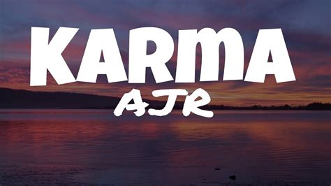 AJR - Karma(lyrics) - YouTube