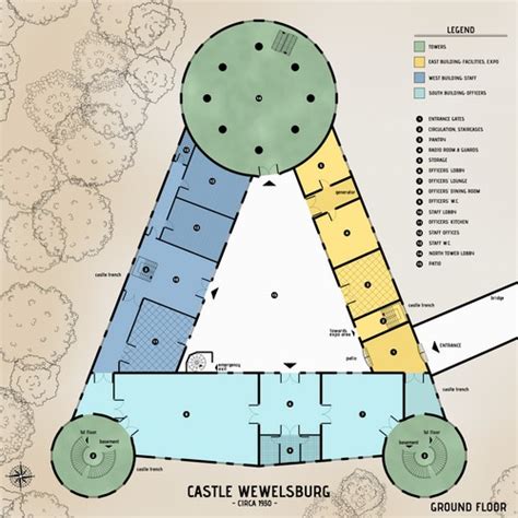 Castle Wewelsburg - 50 x 50 - Cthulhu Architect