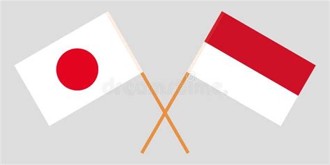 Indonesia and Japan. the Indonesian and Japanese Flags. Official Colors ...