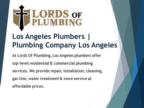 PPT – Los Angeles Plumbers | Plumbing Company Los Angeles PowerPoint ...