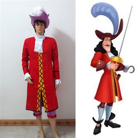 Peter Pan Captain Hook Cosplay Costume, Captain Hook Cosplay Outfit Ad ...