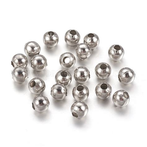 Wholesale 304 Stainless Steel Bead Spacers, Round in bulk - PandaWhole.com