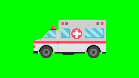 Ambulance Car With Siren Icon Emergency Stock Motion Graphics SBV-347413565 - Storyblocks