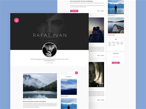 Personal Blog Website | Free PSD Templates