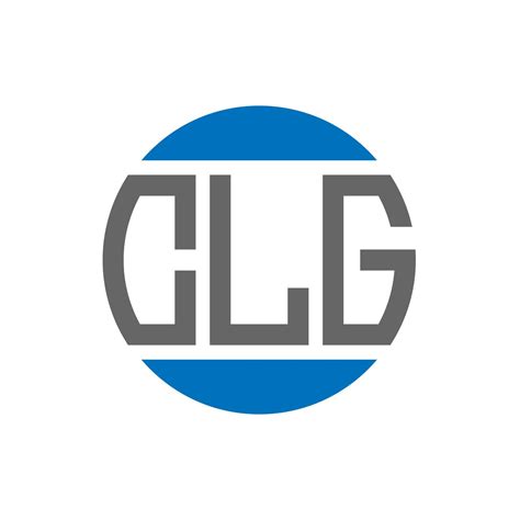 CLG letter logo design on white background. CLG creative initials circle logo concept. CLG ...