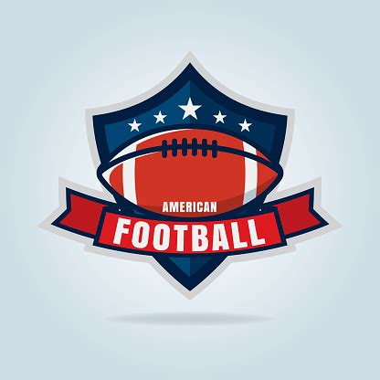 American Football Logo Templatevector Illustration Stock Illustration - Download Image Now - iStock