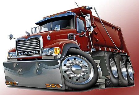 Mack Dump Truck Art Print NEW | Mack dump truck, Trucks, Truck art