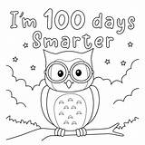 Premium Vector  100th day Of School smarter Owl coloring Page sketch template