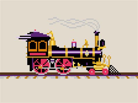 Animated Pixel Steam Locomotive by Zachary Chione on Dribbble