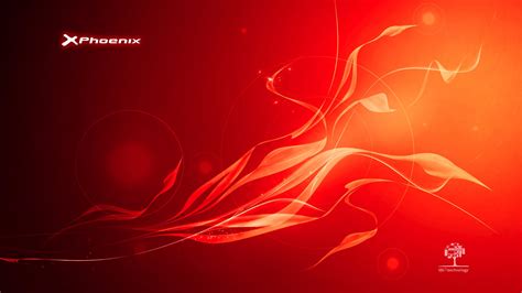 technology, phoenix, red background, digital art, HD Wallpaper | Rare ...